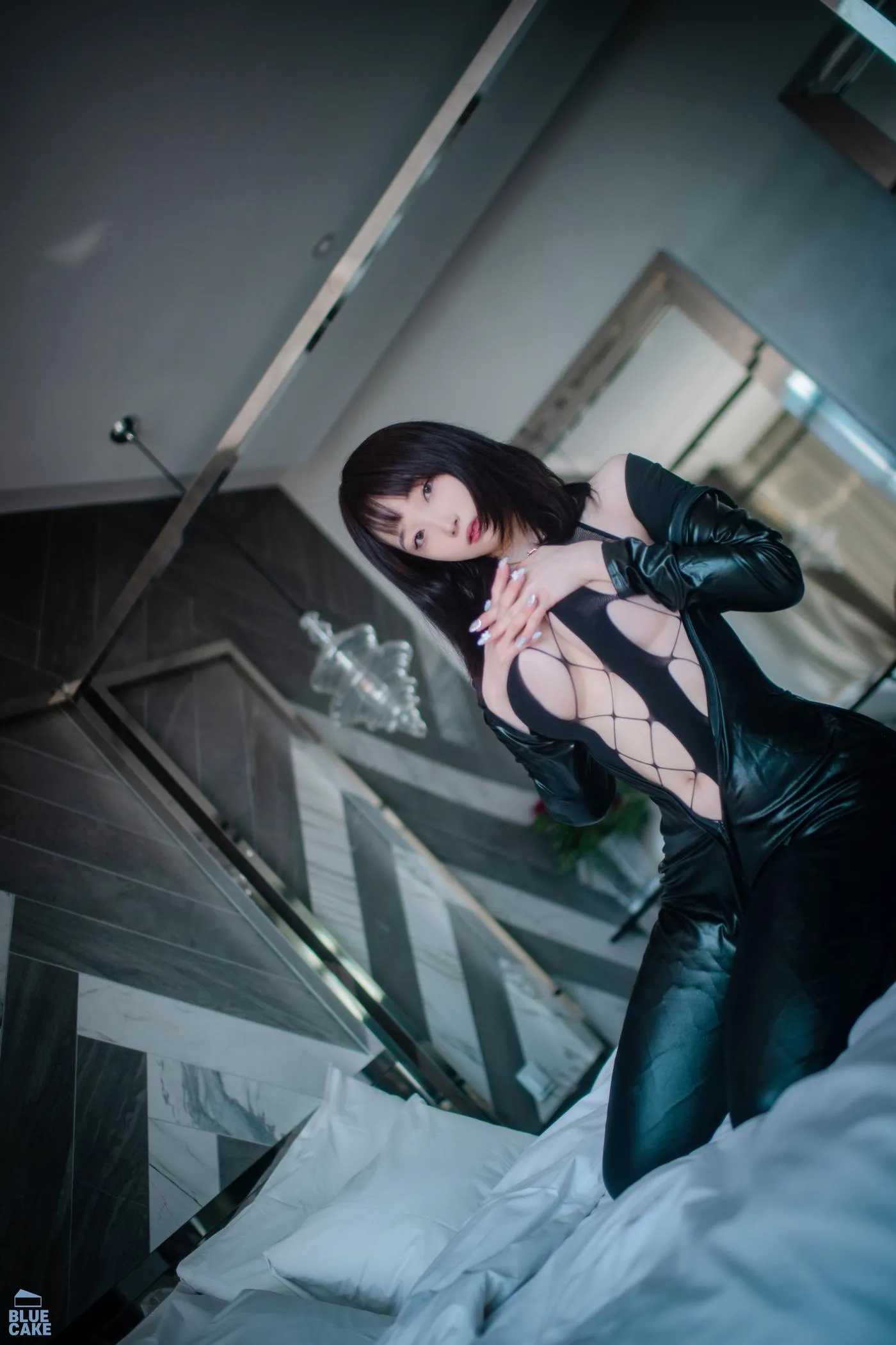 Bambi 밤비 – NO.109 [BLUECAKE] Black Mist MeshStocking [80P]插图1